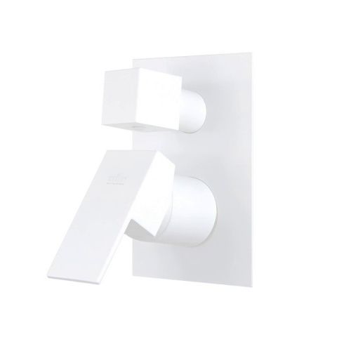 Смеситель для ванны и душа Webert Pegaso PE880601740 встраиваемый в стену белый