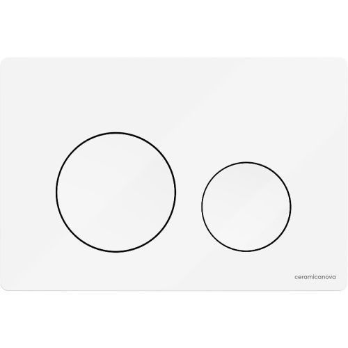 Клавиша смыва механическая Ceramica Nova Balance/Circle CN12-001W цвет белый