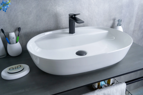 Раковина Gid Lago 61 см 51194 накладная цвет белый