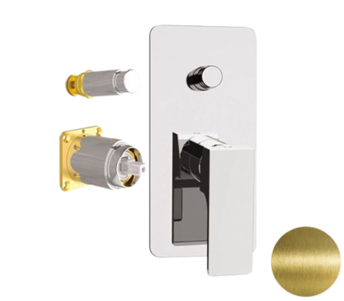 Смеситель для душа Remer Absolute AU09KBVO встраиваемый в стену латунь брашированная