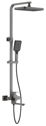 Душевая стойка BELZ B817 B24817-3 настенная цвет оружейная сталь