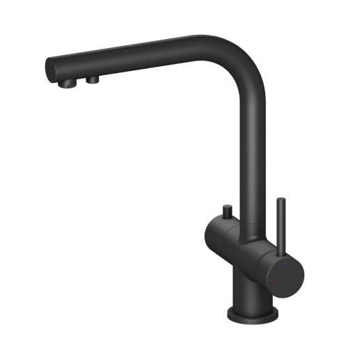 Смеситель Timo Saona 2356/03FL на мойку черный матовый без термостата Смеситель Timo Saona 2356/03FL на мойку черный матовый без термостата