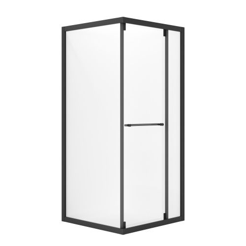 Душевой уголок Niagara Nova NG-6835-34BLACK 100х100 стекло прозрачное профиль черный матовый без поддона