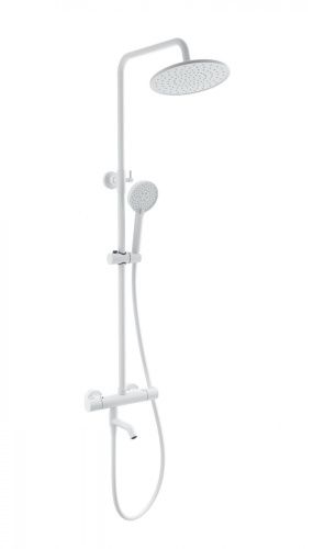 Душевая стойка Wonzon & Woghand Inn WW-B3047-A1-MW настенная цвет белый с термостатом