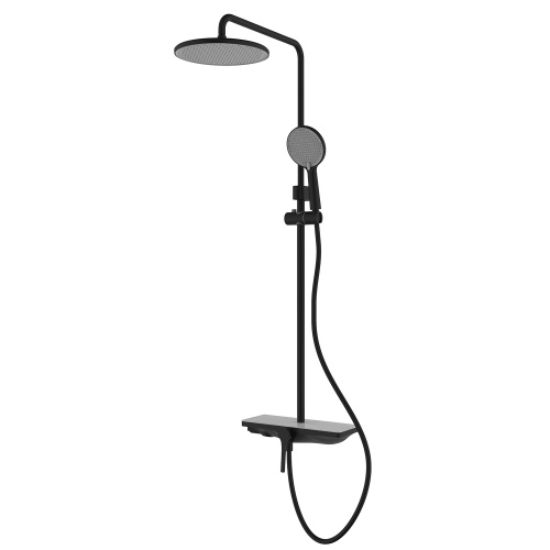 Душевая стойка Azario Ginkgo AZ-VPW238V95PA-1DJ1K22-ZH3A55 настенная цвет черный матовый