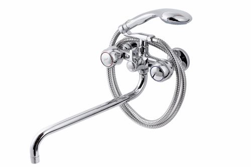 Смеситель для ванны и душа FAUZT FZs-435-39 настенный хром