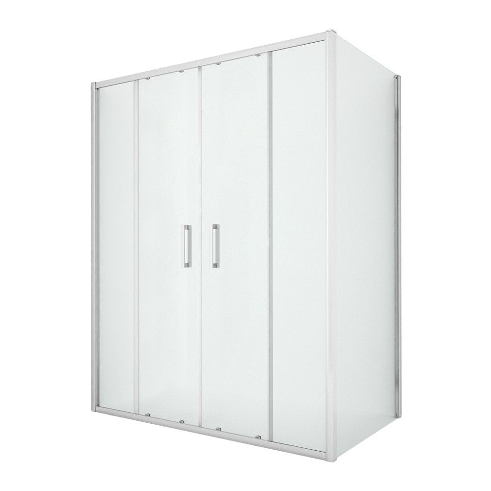 Душевой уголок New Trendy NEW CORRINA Chrome D-0186A/D-0079B 170х90 стекло прозрачное профиль хром без поддона