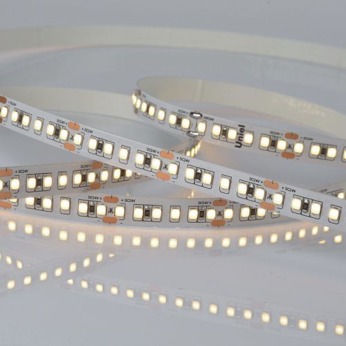 Светодиодная лента Uniel ULS-2835 ULS-2835-168LED/m-10mm-IP20-DC24V-14W/m-5M-3000K катушка в герметичной упаковке