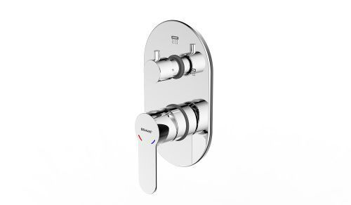 Смеситель для душа Bravat New Moon P69191C-2-RUS встраиваемый в стену хром