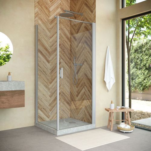 Душевой уголок Vegas-Glass EP-Fis NOVO EP-FIS NOVO h2000 90*80 07 crystalvision R 90х80 стекло прозрачное профиль хром без поддона