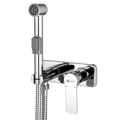 Гигиенический душ со смесителем Lemark Plus Grace LM1519C уц хром (повреждена упаковка, имеется царапина на декоративке)
