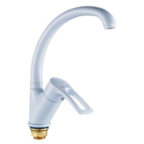 Смеситель для кухни Cron CN77318-WC на мойку белый