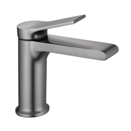 Смеситель Shevanik S8301T на раковину оружейная сталь