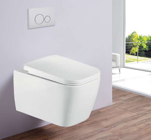 Унитаз подвесной Esbano TIRON-C ESUPTIROCW белый глянцевый с сиденьем микролифт безободковый каскадный смыв