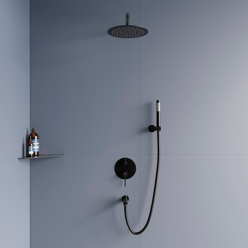 Душевая система RGW Shower Panels (Шоувер панелс) 511408521-04 встраиваемая в стену цвет черный