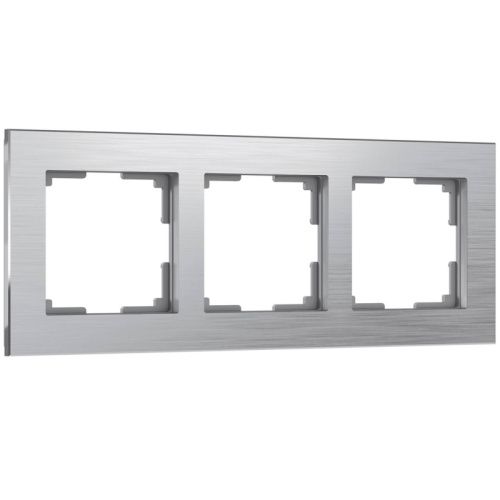 Рамка на 3 поста Werkel Aluminium алюминий (Алуминиум алюминий) 4690389158063