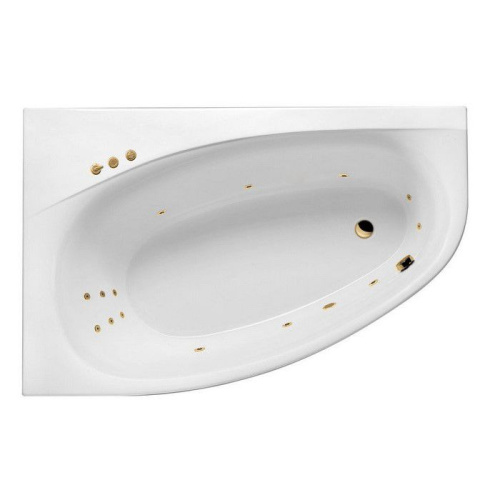 Ванна акриловая гидромассажная Excellent KAMELEON WAEX.KML17.SMART.GL 170х110 пристенная асимметричная с каркасом