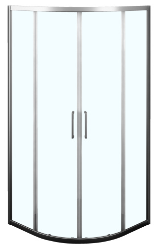 Душевой уголок Azario Ostin AZ-121 S А 100*100*195 100x195 стекло прозрачное профиль хром без поддона