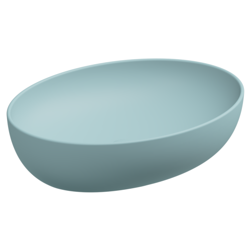 Раковина GSG Ceramic Design Easy 55см EALAVOV55037 накладная цвет голубой