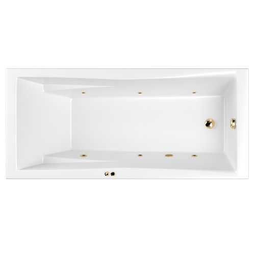 Ванна акриловая гидромассажная Whitecross PALACE 0104.180080.100.SOFT.GL 180х80 пристенная прямоугольная с каркасом