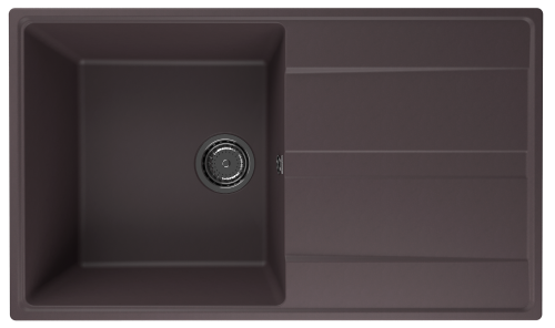 Кухонная мойка Ulgran Quartz Prima 850-06 85х50 цвет трюфель