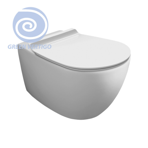 Чаша унитаза подвесная Simas Vignoni VI18VERT bi matt цвет белый матовый без сиденья безободковая смыв торнадо