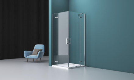 Душевой уголок BelBagno KRAFT AH-22-90/80-C-Cr-R 90х80 стекло прозрачное профиль хром глянцевый без поддона