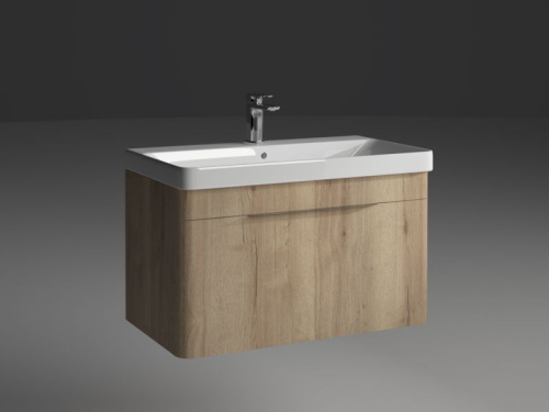 Тумба под раковину IBX Round R450801C/CAPUCHINOG 80х44х45 подвесная