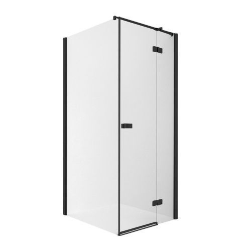 Душевой уголок New Trendy REFLEXA Black EXK-4937 100х70 стекло прозрачное профиль черный без поддона