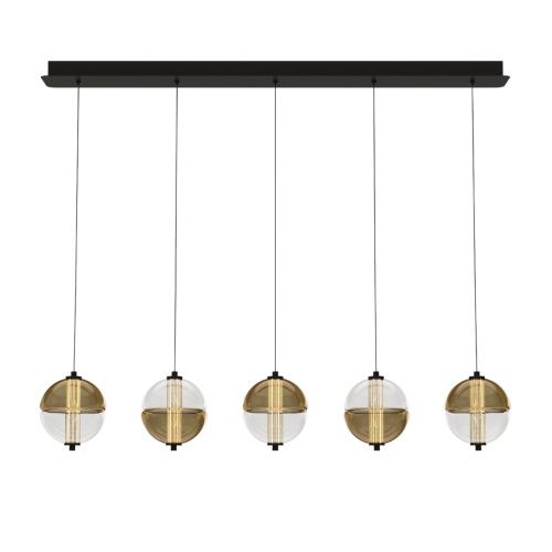 Светильник подвесной Delight Collection MD24022079-5B black/amber