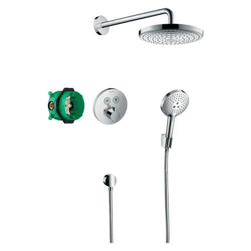 Душевая система Hansgrohe ShowerSelect 27297000 встраиваемая в стену цвет хром с термостатом