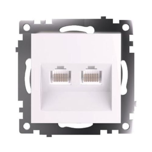 Розетка компьютерная 2-местная RJ-45 Stekker Катрин 50003