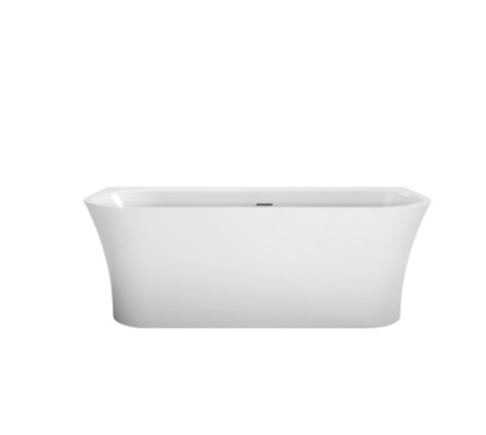 Ванна акриловая BelBagno BB711-1550-700 155х70 пристенная полукруглая