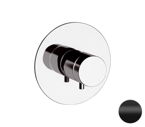 Смеситель для душа Remer Elegance NT30NO встраиваемый в стену черный с термостатом