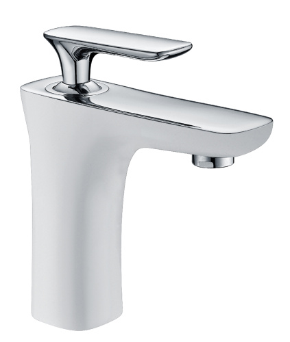 Смеситель для раковины AltroBagno Aperto AltroBagnoAperto0109BiCr на раковину хром/белый