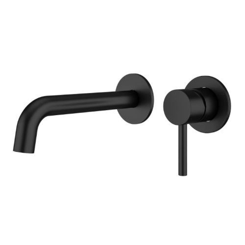 Смеситель для раковины Knotlor ECLIPSE SS-25/BL настенный черный