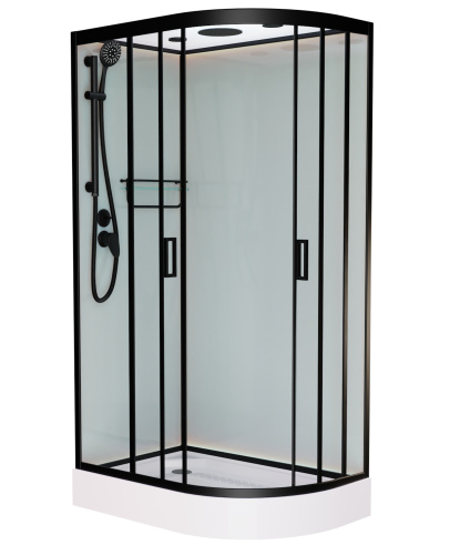 Душевая кабина Frank 814814 100х80 с крышей ориентация левая Душевая кабина Frank 814814 100х80 с крышей ориентация левая