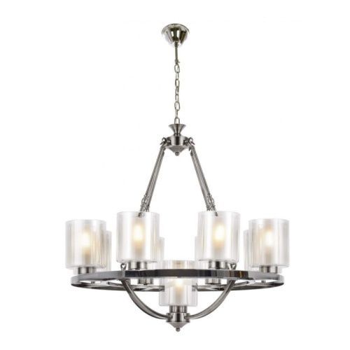 Люстра подвесная Lumina Deco Santini (Сантини) LDP 1220-9 CHR+WT