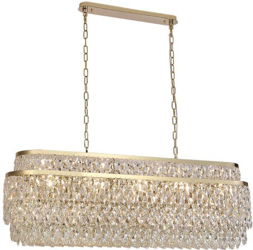 Люстра подвесная Newport 8530 8530/120 C oval gold polished