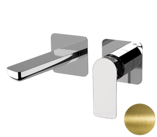 Смеситель для раковины Remer Infinity I15PVO встраиваемый в стену латунь брашированная