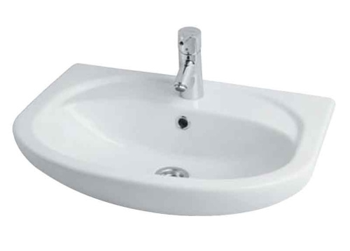Раковина керамическая Aquaton 1WH110195 61х46 накладная цвет белый