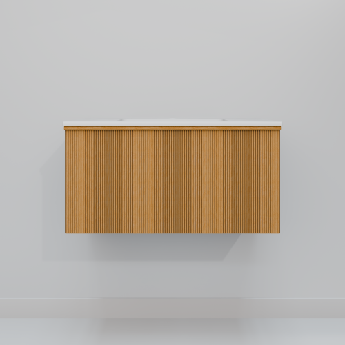 Тумба с раковиной ArtDecco Andy (Энди) AAN08W11S200 80x45x40 подвесная цвет белый дуб