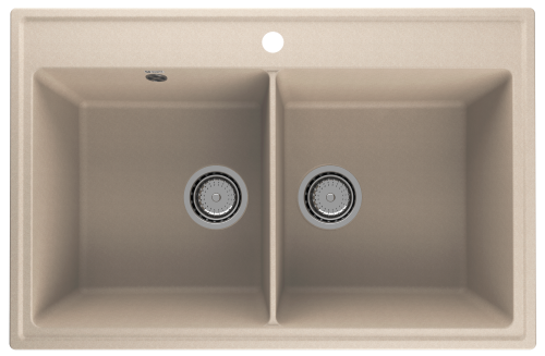 Кухонная мойка Ulgran Quartz Ruma 780-03 78х51 цвет бежевый поверхность матовая