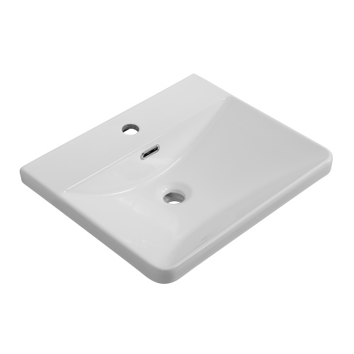Раковина керамическая BelBagno BB-8076-3-50 51х43 накладная цвет белый глянцевый