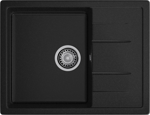 Кухонная мойка Granfest Quadro Q-650L черный 65х50 цвет черный