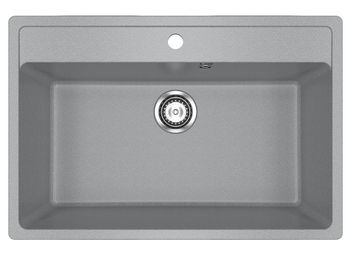 Кухонная мойка Ulgran Classic U-600-342 76х51 цвет графит