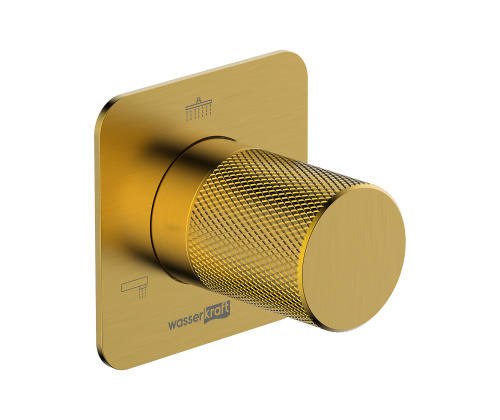 Переключатель на 3 выхода WasserKRAFT Schunter 8200 A307 встраиваемый золото