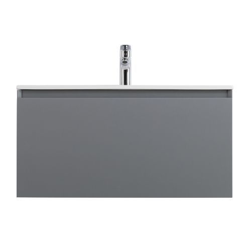 Тумба под раковину Art&Max Latina AM-Latina-800-1C-SO-GM 81х46х44 подвесная цвет серый
