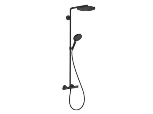Душевая стойка Hansgrohe Raindance Select S 27633670 настенная цвет черный матовый
