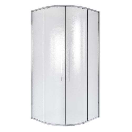Душевой уголок Niagara Nova NG-3627-34 100х100 стекло шиншилла профиль хром глянцевый